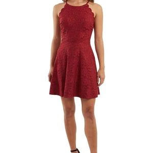Red Halter BCX Dress